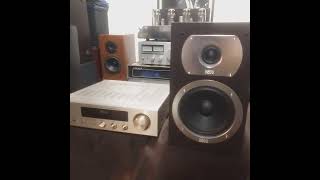 Vintage Denon DRA F100 integrated amplifier /Heco vista 200 bookshelf speakers