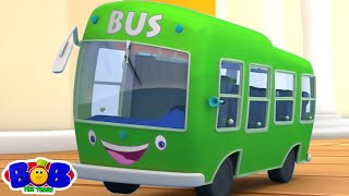 Bob The Train גלגלים על האוטובוס + שירים וחרוזים נוספים של כלי רכב לתינוקות