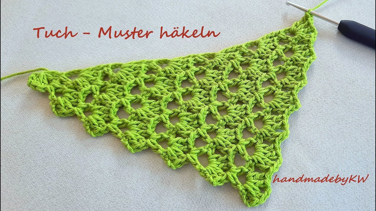 Tuch - Muster Frühlingserwachen häkeln