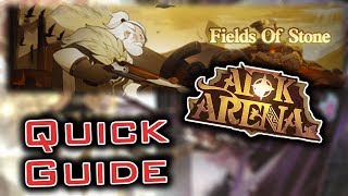 AFK ARENA - FIELDS OF STONE Quick Guide Speedrun XD