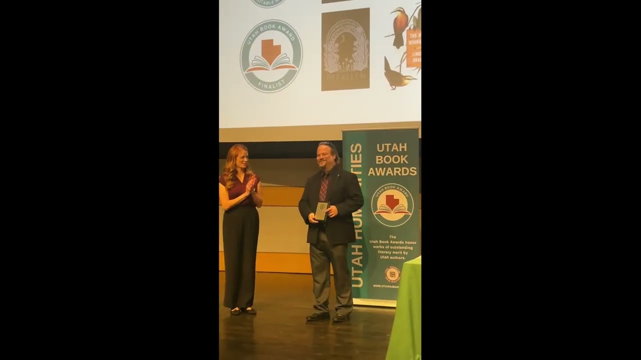 Author W.D. Kilpack III at the Utah Book Awards Ceremony 2025