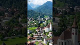 The Most Beautiful Town in Switzerland? Interlaken! #switzerland #alps #interlaken #shorts #ytshorts