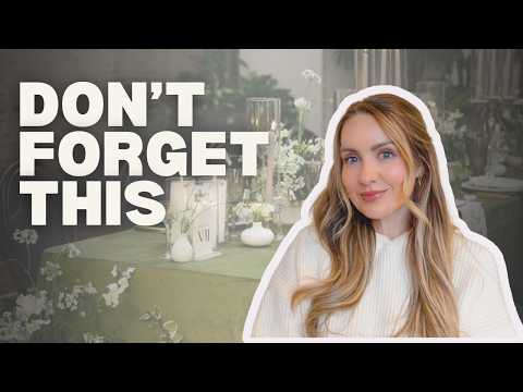 10 Wedding Logistics You're Probably Forgetting About