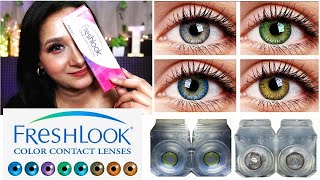 Freshlook Color Contact Lenses Haul / Review | Best Colour Contact Lenses | Freshlook Colour Lenses