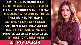 My Parents Banned Me From Thanksgiving BECAUSE MY SISTER DIDN'T WANT DRAMA — 1 Letter BROUGHT Them