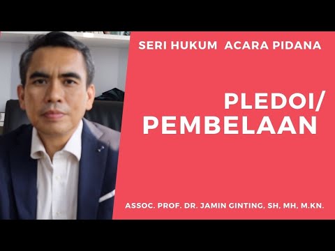 Video: Apa yang dimaksud dengan pledoi?