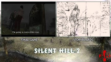 Silent Hill 2 storyboard comparison: cemetery