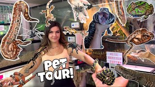 MEETING ALL 50 of my GF's Exotic Pets in 1 Video! *She has a lot of Animals!* by Joey Slay Em 120,175 views 1 year ago 35 minutes