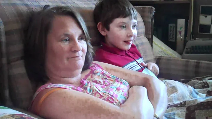 Brenda and Michael Lannon on the couch watching tv...