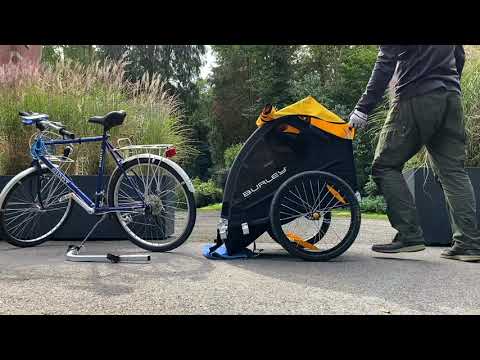 Dismantling Burley Bee in 2min - KID BIKE TRAILER : バイクトレーラーの片付け方