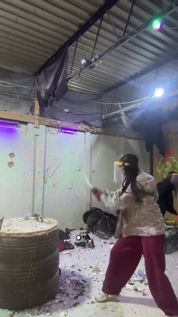 Seraph \u0026 icy inside of a rage room ?? #explorepage #fyp #jesuslovesyou ( icys not in wto