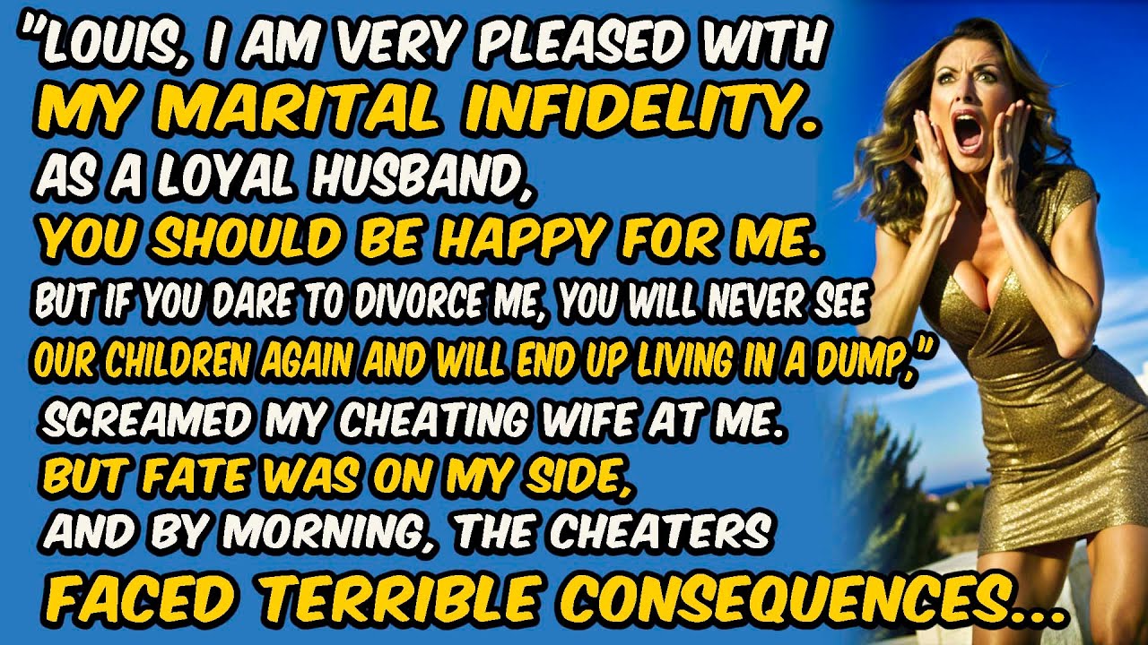 "Louis, I am very pleased with my marital infidelity. As a loyal husband, you should be happy for me