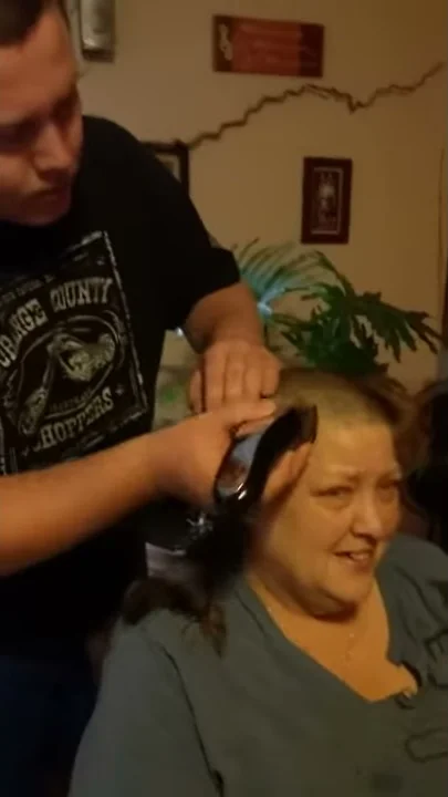 Doin the cut for cancer