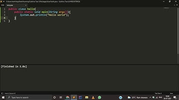 Java Tutorial-1 Installing JDK and Sublime text 4
