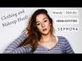 HUGE CLOTHING AND MAKEUP HAUL! (Brandy Melville, Forever21, sephora, etc.)