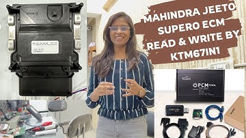 MAHINDRA JEETO SUPERO ECM READ & WRITE BY PCM TOOL(ktm67in1)#pcmtool #ktm67in1 #read&write #mahindra