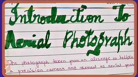 Introduction to Aerial Photograph | Geography Practical | Class 11th | Practical #studentsuccess