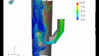 Discrete Element Model (DEM) of Riser Duct