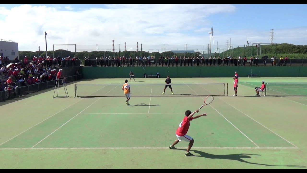 船水・九島（NTT西日本・ミズノ）vs 村上・林（NTT西日本）｜全日本社会人2016男子決勝戦【ソフトテニス】