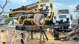 How can the truck chassis length be further extended? Converting Prime mover to cement truck by Pakistani truck 23,179 views 4 months ago 44 minutes