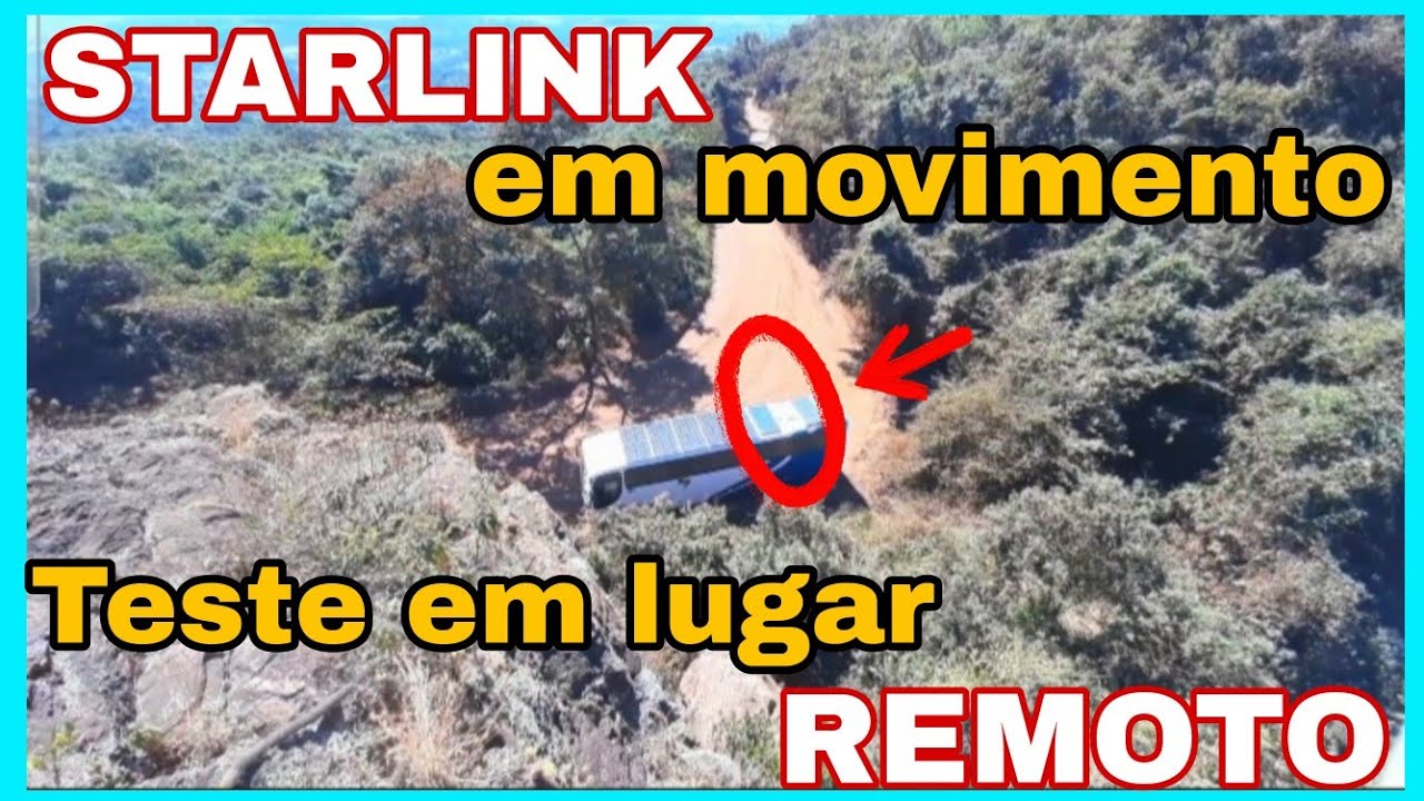 🔺️STARLINK EM MOVIMENTO SERA QUE FUNCIONA?TESTE EM LUGAR  REMOTO.