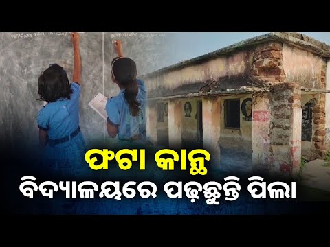 ବିଦ୍ୟାଳୟ ନା ଗୁହାଳ? ଶ୍ରେଣୀ ଗୃହ ଗୋଟିଏ, ସେଇଠି ବସୁଛନ୍ତି ସବୁ କ୍ଲାସର ପିଲା ||Knews Odisha