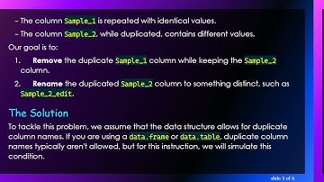 How to Remove Duplicated Columns and Rename in Dataframes Using R
