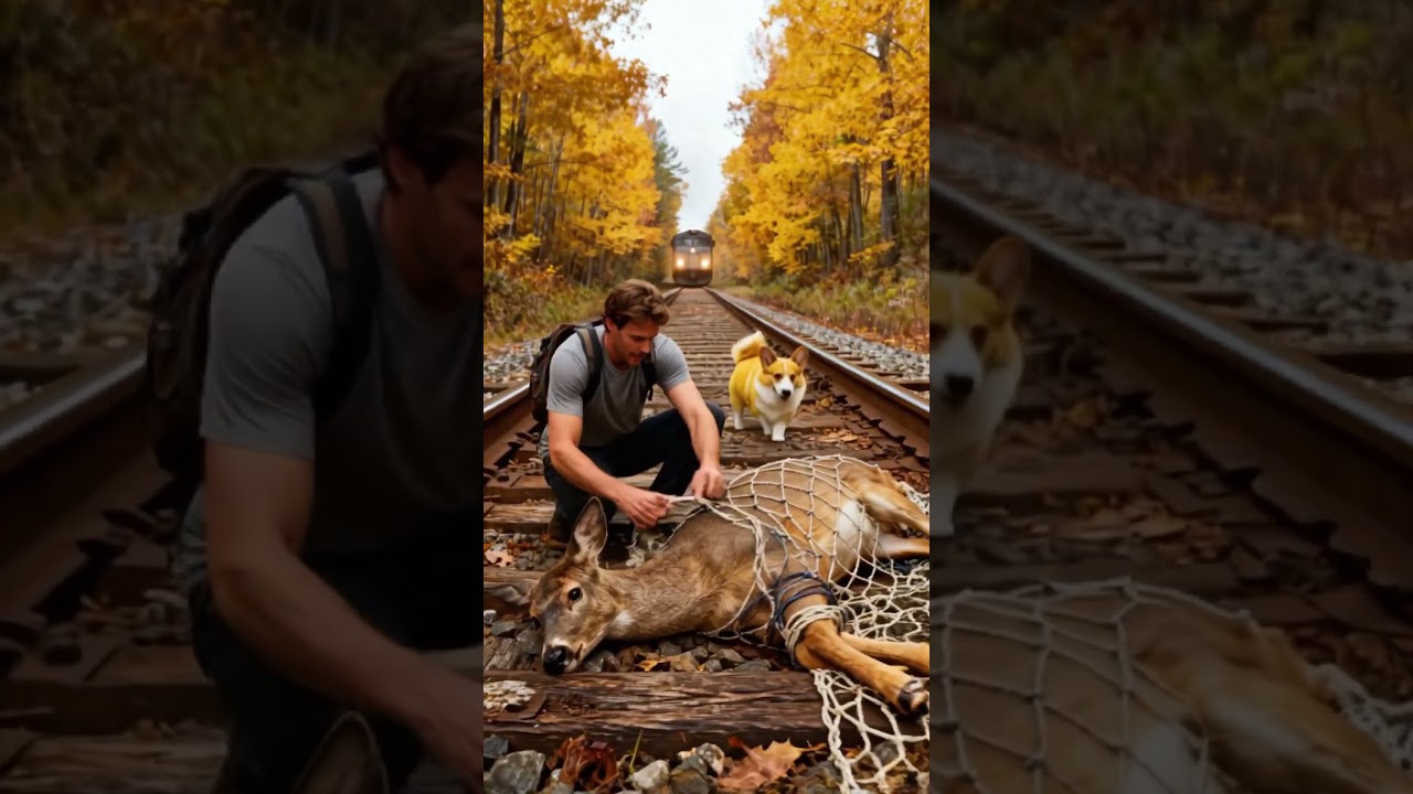 Hero dog saves deer!🐕🦌  
