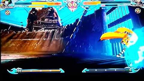 Blazblue Chrono Phantasma Extend Arcade Mode with Terumi Hell Difficulty (Part 1)