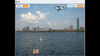 Scratch tạo game máy bay ném bom mục tiêu screenshot 4