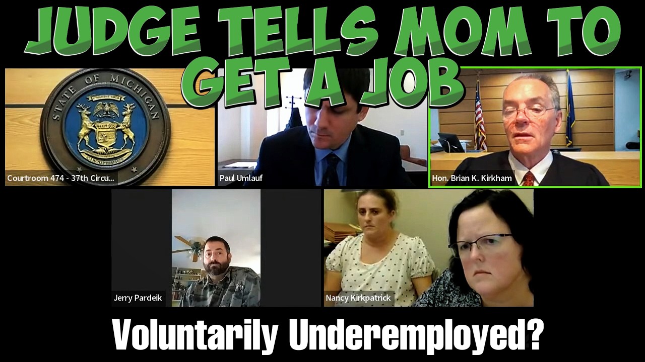 Voluntarily Underemployed Mom Wants $1,000/Month For 5 Years - Judge Says GET A JOB