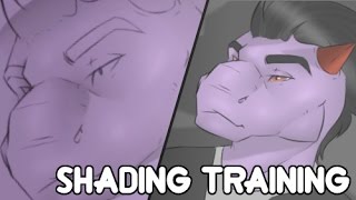 [SpeedArt] • [Furry] • Shading Training by Kajhiro.