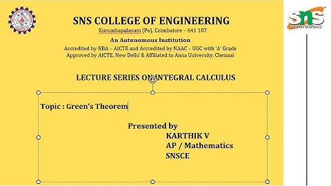 Integral Calculus Lecture Series-6 | Karthik  V | SNS Institutions
