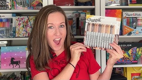 NEW! Sharpie Portrait Markers: Unboxing, Swatches, Color Names and Coloring