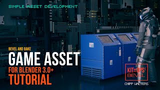 Game asset worn bevel bake tutorial for Blender