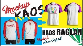 Download Mockup Kaos Raglan Dengan Coreldraw T Shirt Mockup Youtube