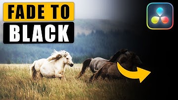 FADE Video to BLACK Using DaVinci Resolve