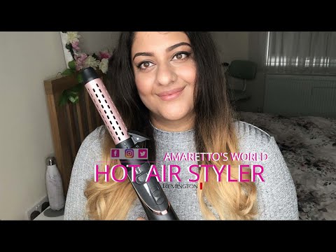 Remington Hot Air Styler | Hair Tutorial | Amaretto's World - YouTube