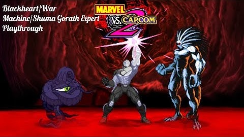Marvel Vs. Capcom 2: Blackheart/War Machine/Shuma Gorath Expert Playthrough