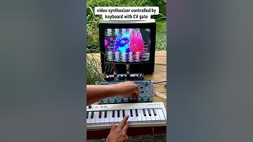 "Rusty Joe"video synthesizer controlled with midi keyboard #glitchart #crt #videoart #videosynth