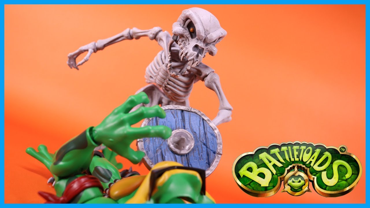 PremiumDNA Battletoads Wave 1 RAT BONES Action Figure Review - YouTube