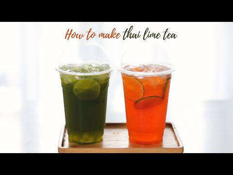 Video How To Make Thai Lime Tea #29 | Trà Chanh Thái Xanh,... - youtube