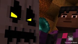 Minecraft Story Mode (ps5 edition) episode 6 (part 13) white pumpkin vs jesse
