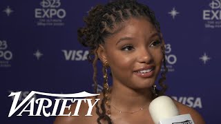 Halle Bailey Sees Herself as Ariel for the First Time in 'The Little Mermaid' Sneak Peak at D23 Expo