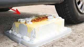 CAR VS CAKE - Crushing Crunchy &amp; Soft Things by Car!