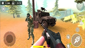 Real FPS Gun Strike : Commando Shooting Games: Android Gameplay -Part 1