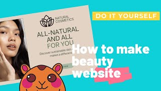 How to Make Beauty Website in Canva screenshot 3