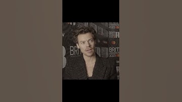 harry reflecting on winning 4 Brit awards! 💚 #harrystyles