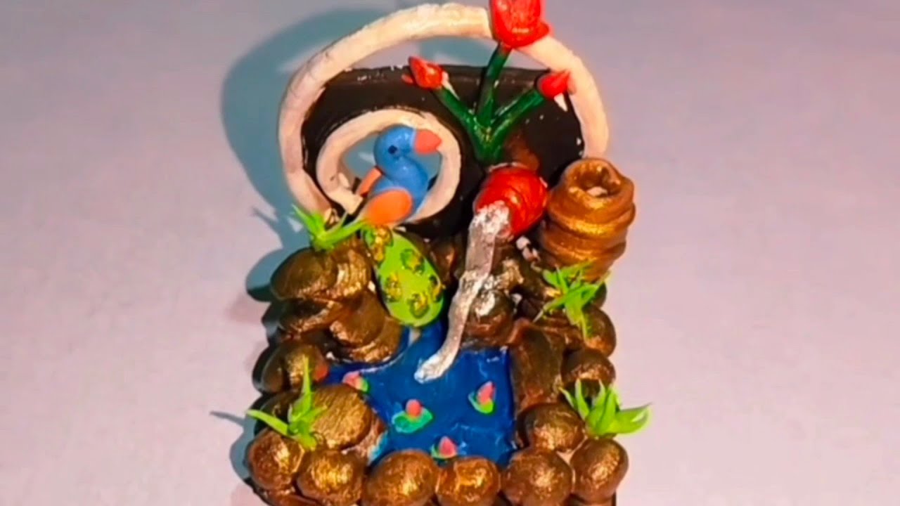 DIY Mini Waterfall with Super Clay: Easy Craft for All Ages