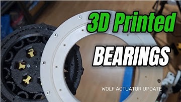 3D Printed Bearings for the WOLF Robotic Actuator